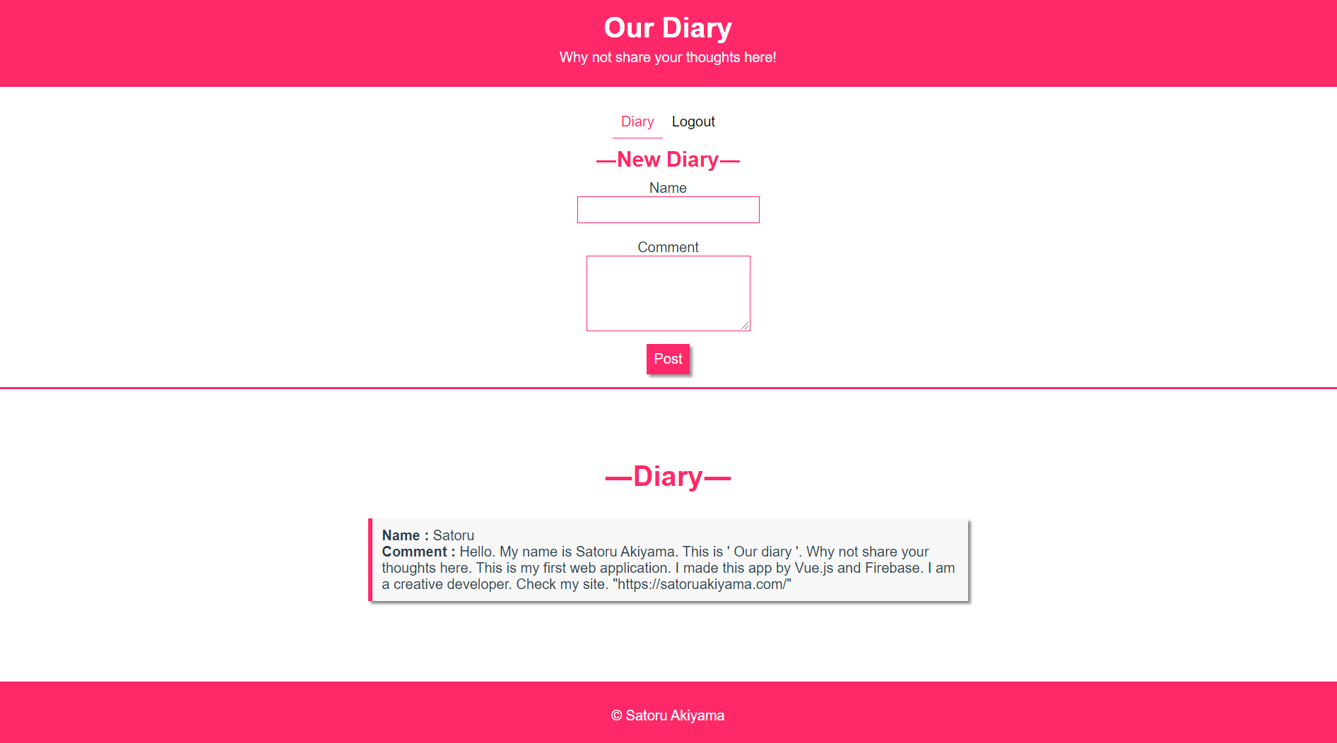 our-diary